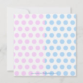 Baby Twins Hintern Kinderdusche Einladung (Rückseite)