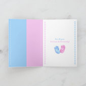 Baby Twins Hintern Vielen Dank 2 Karten (Innenseite)