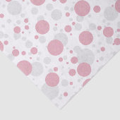 BABY u. Co rosa und silbernes Tupfen-Seidenpapier Seidenpapier (Ausschnitt)