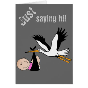 Baby u. Storch - neugeboren