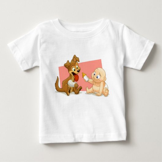 Baby-u. Welpen-Shirt Baby T-shirt (Vorderseite)