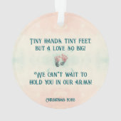 Baby Ultrasound 1. Weihnachtsfeier Ornament (Rückseite)