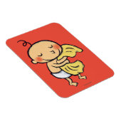 Baby-Umarmung weich gelbe Decke Magnet (Rechte Seite)