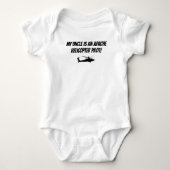 Baby Uncle Apache Helicopter Military Baby Bodysui Baby Strampler (Vorderseite)