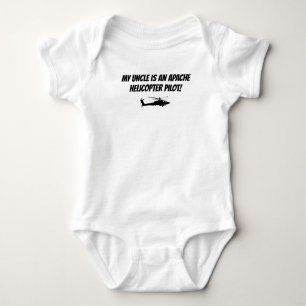 Baby Uncle Apache Helicopter Military Baby Bodysui Strampler
