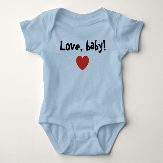 Baby und Kinder: Liebe, Baby! Strampler - Jungen (Vorderseite)