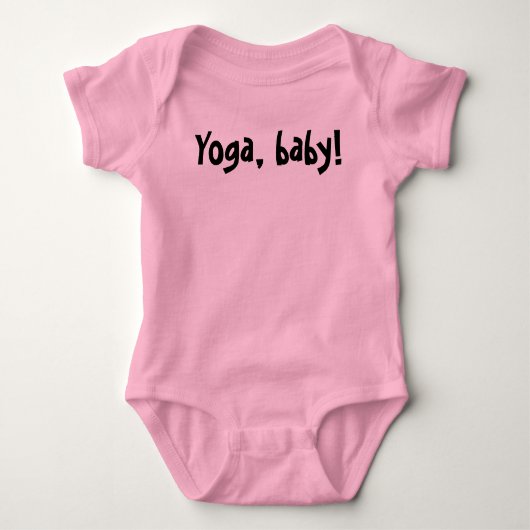 Baby und Kinder: Yoga, Baby! -Strampler für Mädche Baby Strampler (Vorderseite)