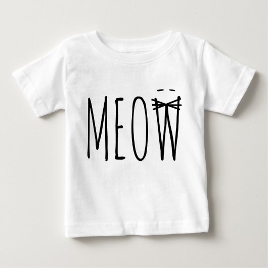 Baby- und Kleinkinderkleidung - Siamesen Katze Meo Baby T-shirt (Vorderseite)