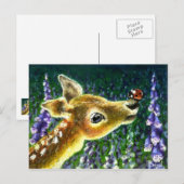 Baby- und Ladybug-Postkarten Postkarte (Vorne/Hinten)
