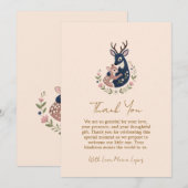 Baby und Mama Babydusche danke Karte (Vorne/Hinten)