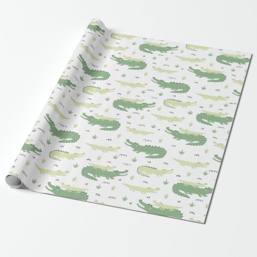 Baby und Mama Gators Geschenkpapier (Ungerollt)