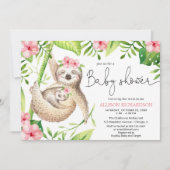 Baby und Mama-Waschlappen, pinkfarbene grüne Babyd Einladung (Vorderseite)