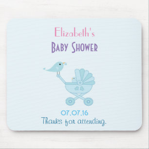 Baby- und Mommy Bluebirds Babydusche Mousepad