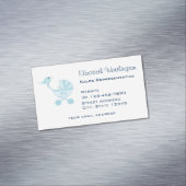 Baby und Mommy Bluebirds Magnetische Visitenkarte (Beispiel)