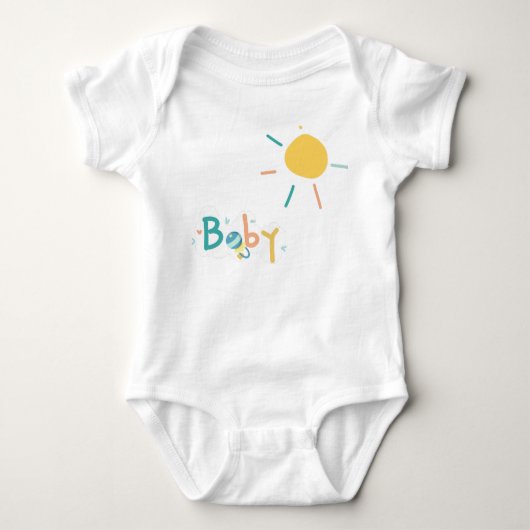 Baby und Sonne Strampler (Vorderseite)