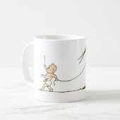Baby und Storch Kaffeetasse (Vorderseite Links)