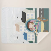 Baby und Tauben Sherpadecke (Vorderseite (Horizontal))