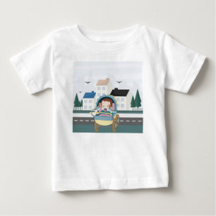 Baby und Tauben T-shirt