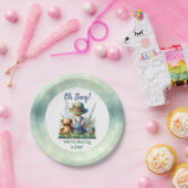 Baby und Teddy Bear | Babyparty Pappteller (Party)