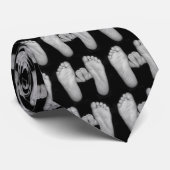 Baby-und Vater-Füße Krawatte (Gerollt)