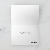 Baby und Vater in der Hand Karte (Innenseite)