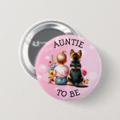 Baby- und Welpenzubehör als Baby-Dusche Button (Vorne & Hinten)