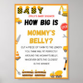 Baby Under Construction Baby Shooting Game-Zeichen Poster (Vorne)