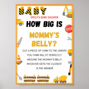 Baby Under Construction Baby Shooting Game-Zeichen Poster