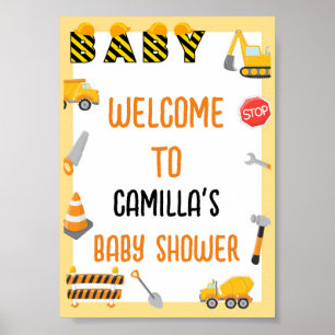 Baby Under Construction Baby Shooting Game-Zeichen Poster