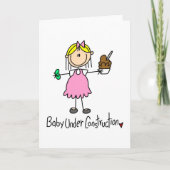 Baby Under Construction Card Karte (Vorderseite)