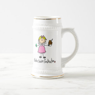 Baby-Under-Construction-T-Shirts und Geschenke Bierglas