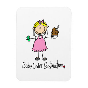 Baby-Under-Construction-T-Shirts und Geschenke Magnet