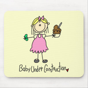 Baby Under Construction T-Shirts und Geschenke Mousepad