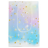 Baby Unicorn Birthday Bag Mittlere Geschenktüte (Rückseite)