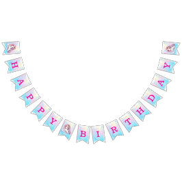 Baby Unicorn Birthday Banners Wimpelkette