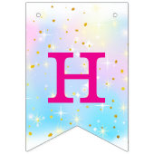 Baby Unicorn Birthday Banners Wimpelkette (Zweite Fahne)