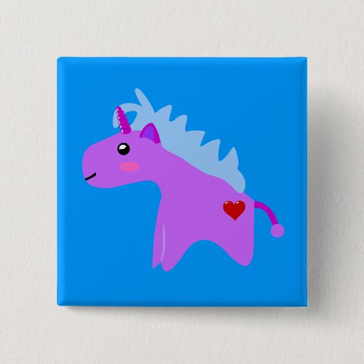 Baby Unicorn Button (Vorderseite)