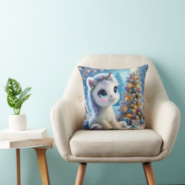 Baby Unicorn Christmas Kissen