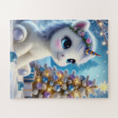 Baby Unicorn Christmas Puzzle (Horizontal)