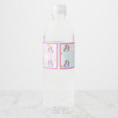 Baby Unicorn Drink Label Wasserflaschenetikett (Rückseite)
