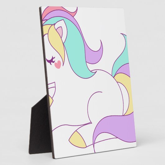 Baby Unicorn Fotoplatte (Seite)