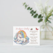 Baby Unicorn Girl Books for Baby Begleitkarte (Stehend Vorderseite)