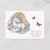 Baby Unicorn Girl Books for Baby Begleitkarte (Rückseite)
