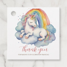 Baby Unicorn Girls Babydusche Danke Geschenkanhänger