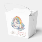 Baby Unicorn Girls Babydusche Geschenkschachtel (Rückseite)