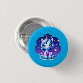 Baby Unicorn in PJ's Button (Vorne & Hinten)