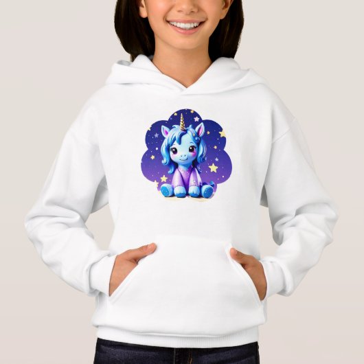 Baby Unicorn in PJ's Hoodie (Vorderseite)