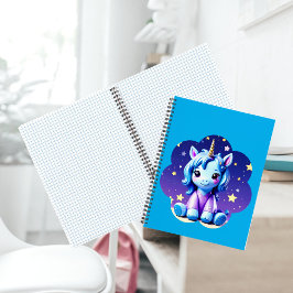 Baby Unicorn in PJ's SpiralNotebook Notizblock