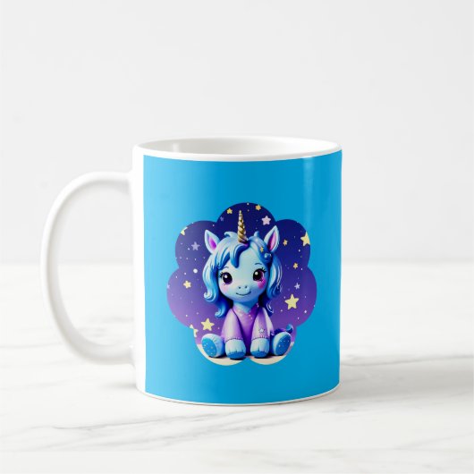 Baby Unicorn in PJ's Tasse (Links)