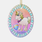 Baby Unicorn Keramik Ornament (Rechts)